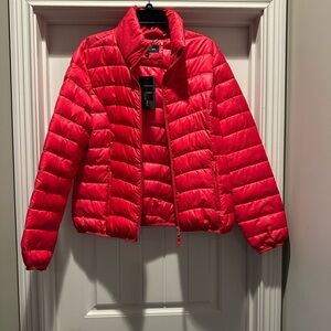 Pink Light Weight Puffer Jacket